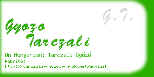 gyozo tarczali business card